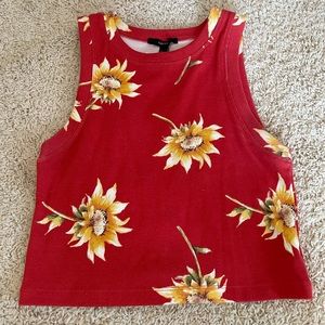 Forever 21 floral tank top